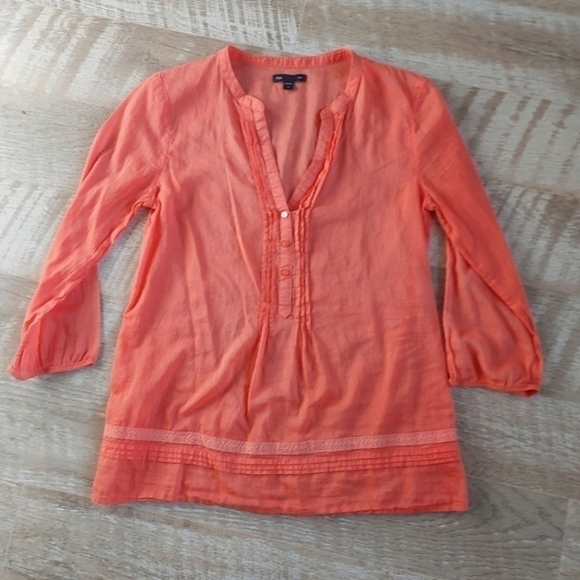 Gap Beautiful Coral Tunic Tee - Picture 2 of 9
